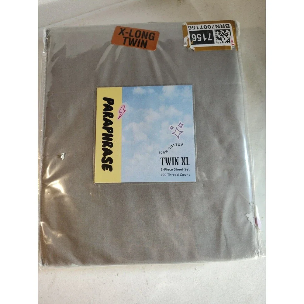 Paraphrase Twin XL 3 Piece Sheet Set 200 Thread Count 1189